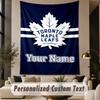 Benutzerdefinierter Text Wandteppich Toronto Maple Leafs Druck Wandteppich Innen Wohnzimmer Wanddekoration