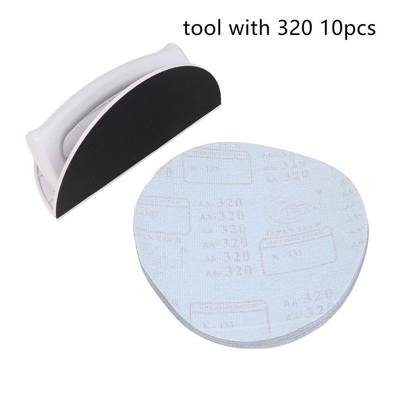 [TL]Multifunctional Semi-Circular Angle Sanding Sandpaper Self-adhesive 90 Degree Sandpaper Holder High-end Putty Polishing Tool