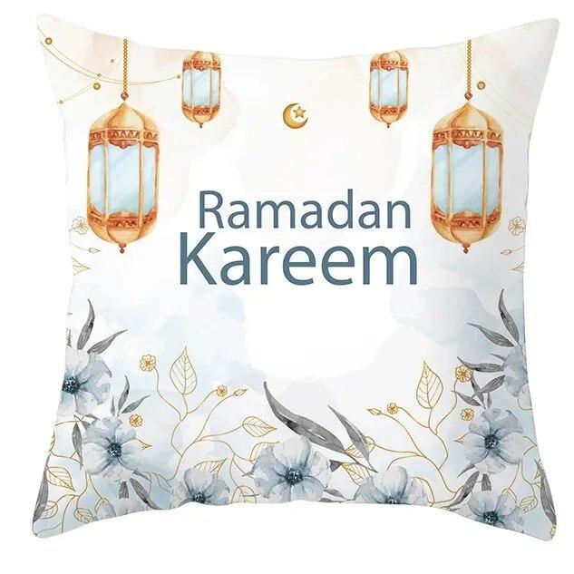 Eid Mubarak Cushion Cover Ramadan Home 2024 Islamic Muslim Kareem Al Adha Sofa Pillow Cover