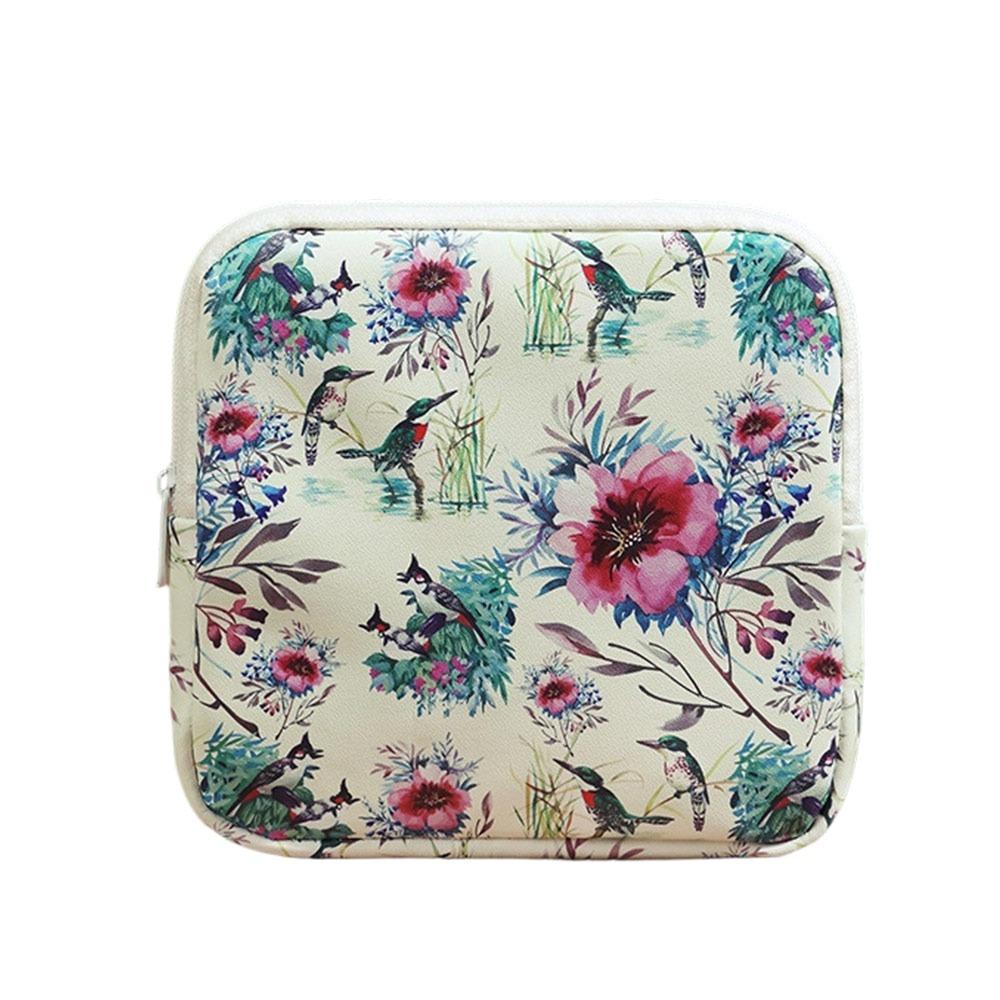 

Creative Zipper Pouch Sanitary Pads Bag Large Capacity Multipurpose Cosmetic Bag Coin Purse for Women Girls