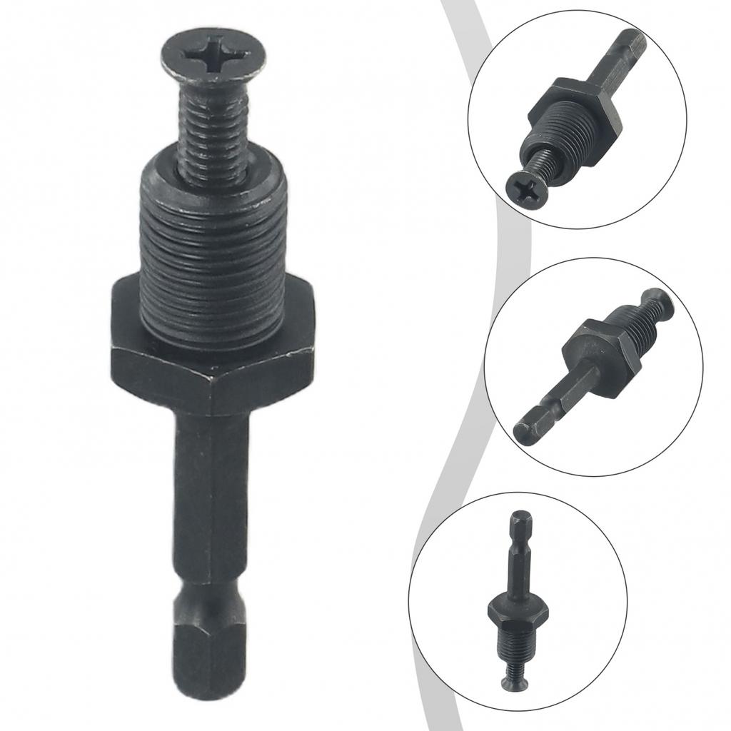 Adapter Hex Shank Male Thread Parts Replacement Steel