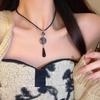 New Chinese Retro Zen Tassel Necklace for Women - Trendy Autumn/Winter High-Grade Sweater Chain