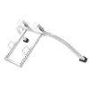 Ladder Stabilizer Steel Ladder Roof Hook Wing Span Standoff for Climbing Painting Silver Gray
