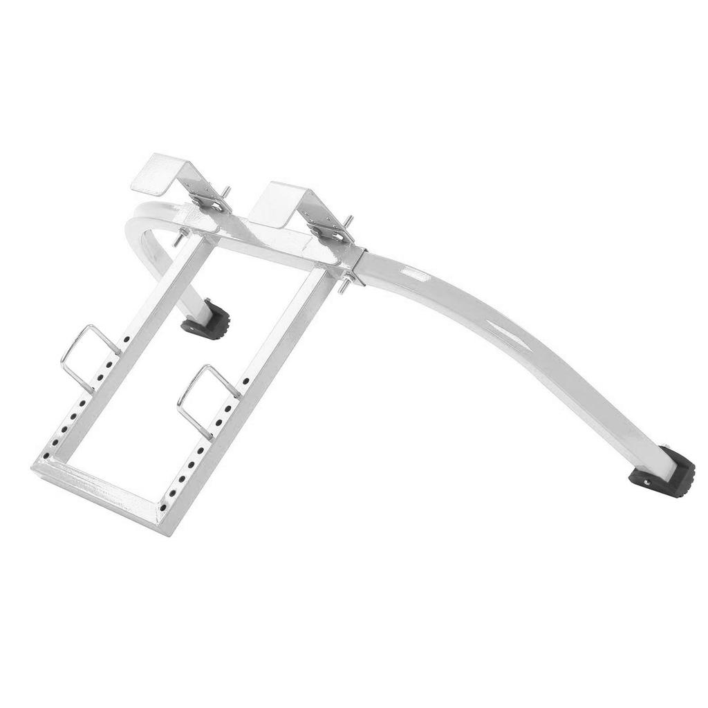 Ladder Stabilizer Steel Ladder Roof Hook Wing Span Standoff for Climbing Painting Silver Gray