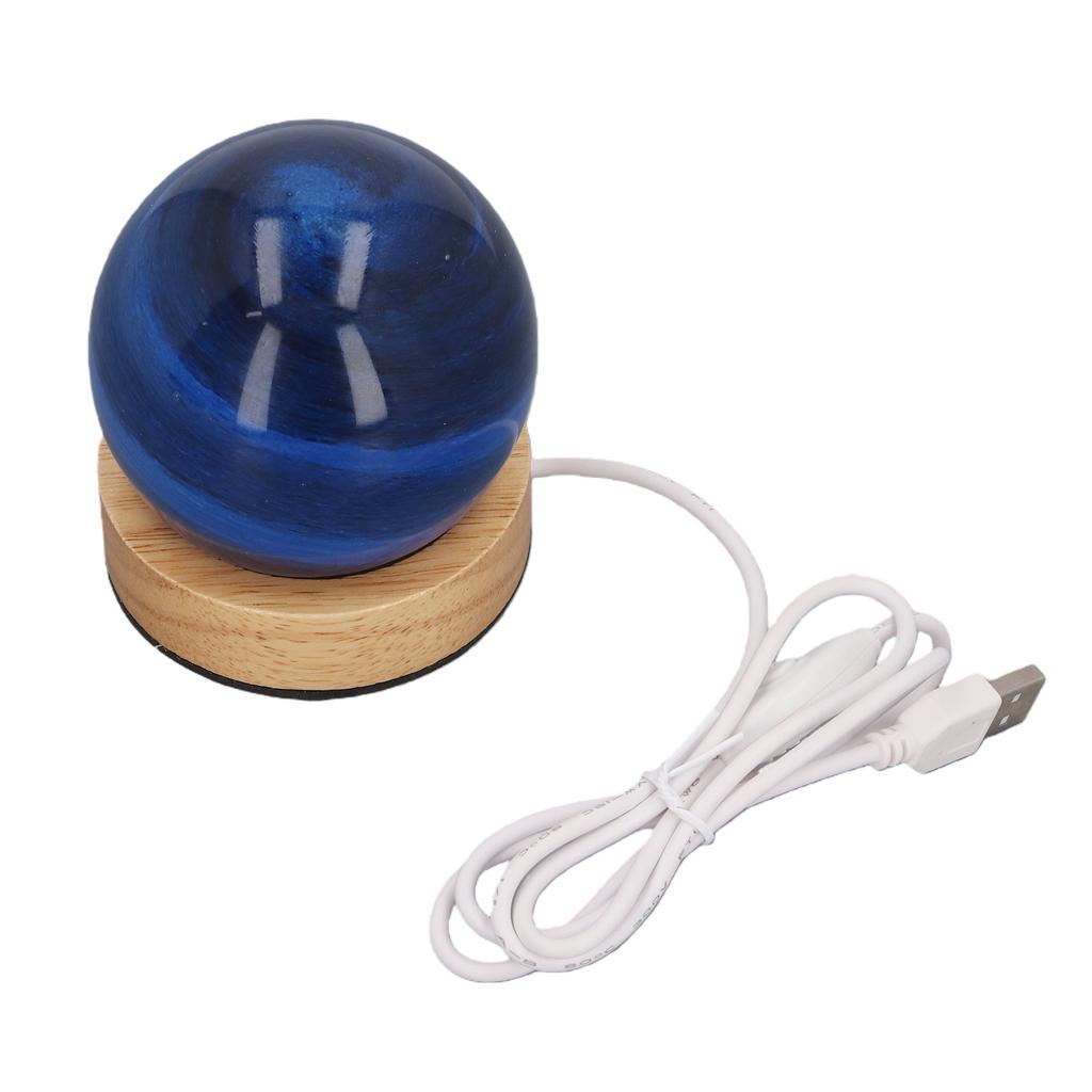 Planet Lamp 3 Color Temperatures Stepless Dimmable USB Glass Planet Night Light Romantic Decoration Star Sky