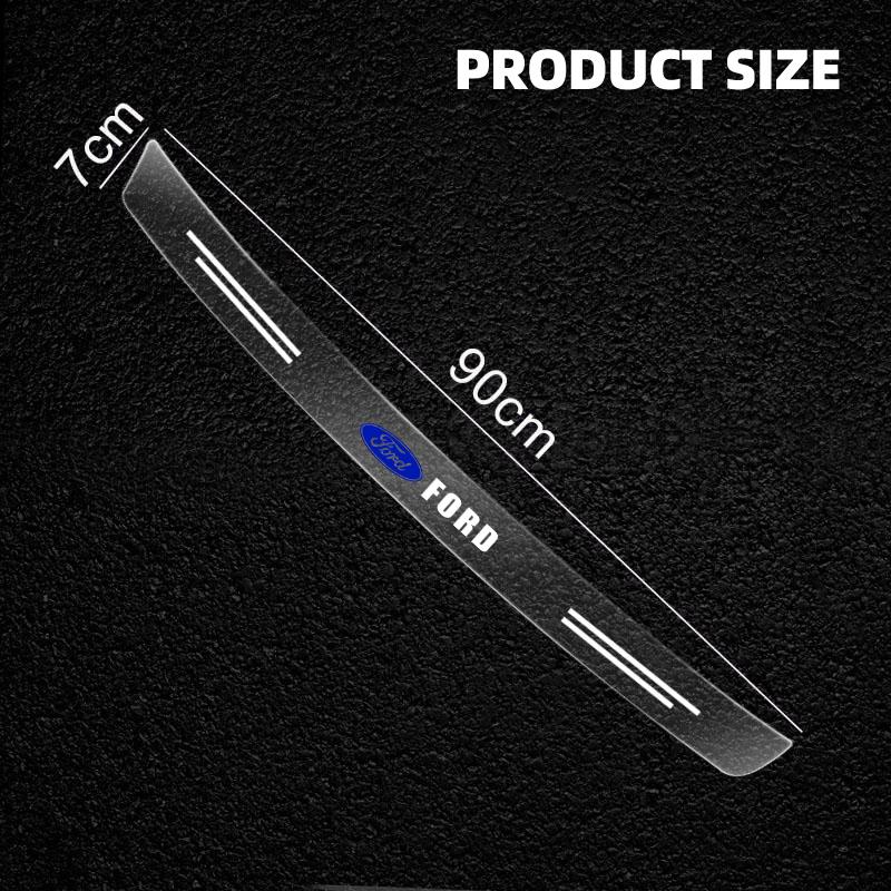 Car Rear Bumper Trunk Load Edge Protector Guard Trim Transparent Sticker For Ford Expedition U222 U324 U324N U553