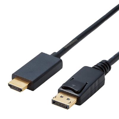 Elecom HDMI - DisplayPort Dönüştürücü Kablo, 1.0m, Siyah, CAC-DPHDMI10BK
