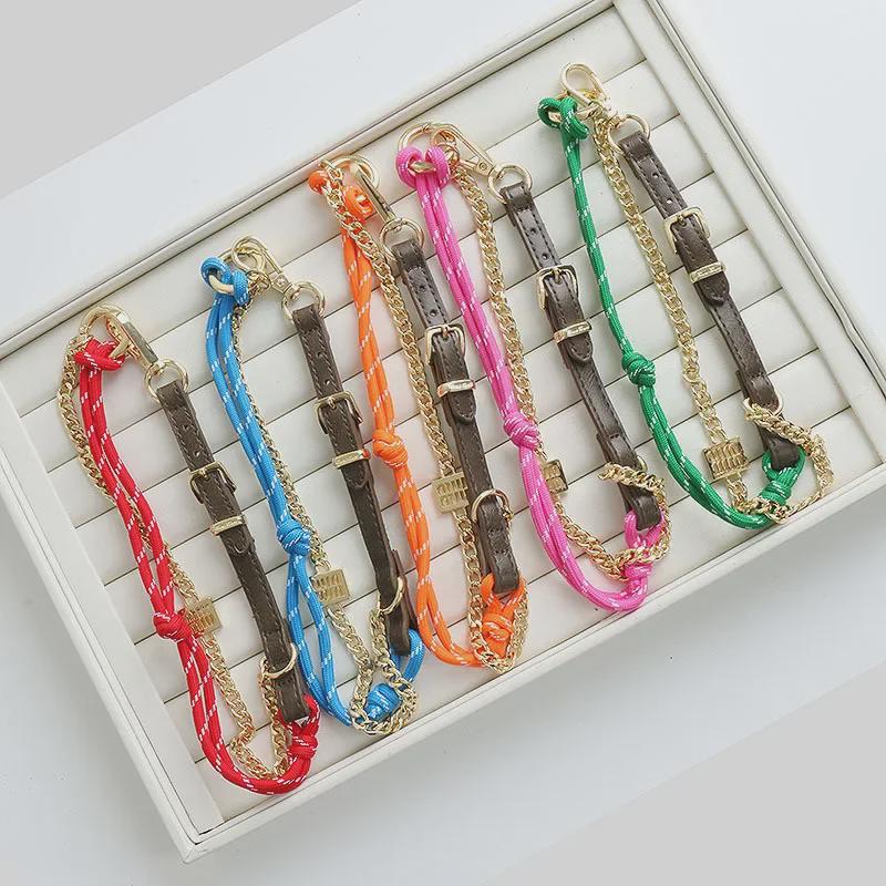 2024 Letní Horký Styl UIM Série Dlouhý Řetízek Přívěsek na Kabelku & Náramek s Více Kruhy Klíčenka Popruh