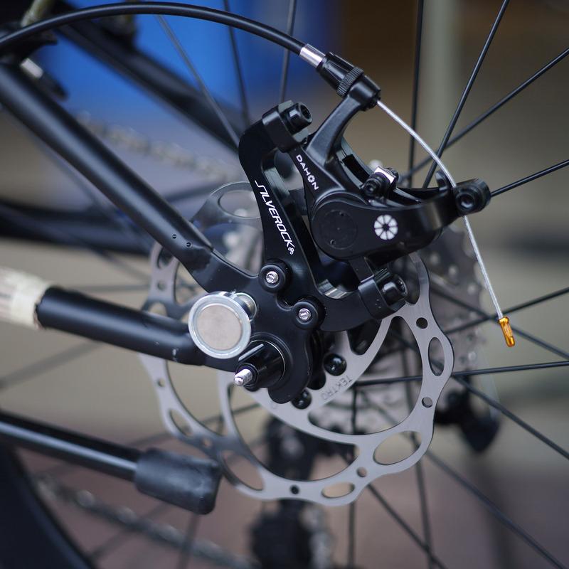SILVEROCK Frame Rear Triangle Rotor Adapter 140mm for Storm P8 Blast Vigor 412 Folding Bike Convert V Brake to Disc Brake