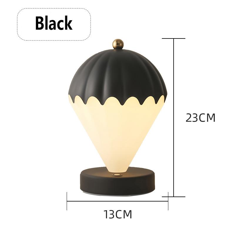 Creative Antique Hot Air Balloon Table Lamp USB Charging Wireless Night Light for Girls Bedroom Bedside Decoration Table Lamp
