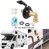 Easy To Install Marine Motorhomes Boat And Trailer Water Inlet Flange With Protective Brass Check Valves And Hose Elbow