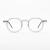 Aloeyewear [ALOXROUNZ] The Air ARA5102 C2 Ultra-light Crown Panto Oversized Transparent Gray Glasses Frame