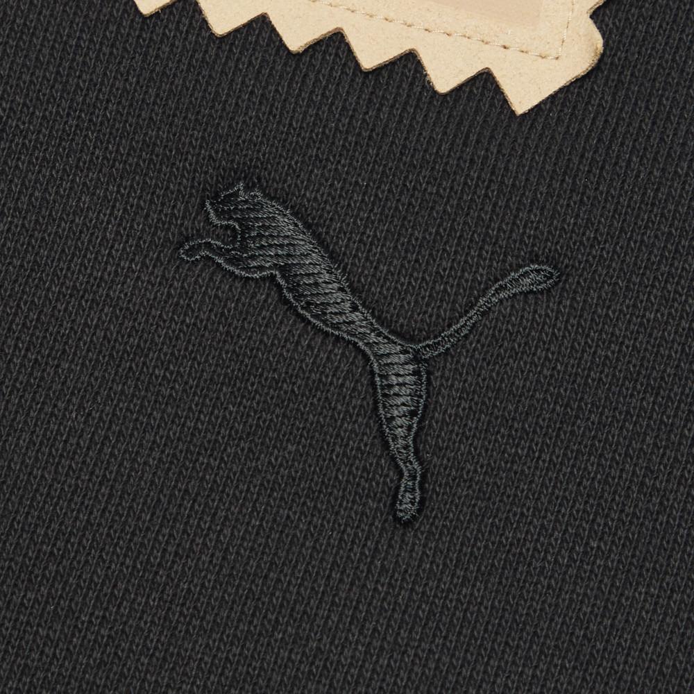 Puma X Michael Lau L&R Rundhals-Pullover Strick-Sweatshirt mit Colorblock-Print Herren-Sweatshirt Schwarz 530352-01