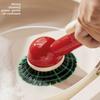 With Detergent Dispenser Dish Brush Long Handle Scrub Brush Kitchen Cleaning Brush  Kitchen Use