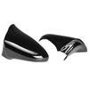 1 Pair Glossy Black Car Side Door Rearview Mirror Cover For LEXUS CT 2009-2022 Side Wing Mirror Shell Decoration Cover