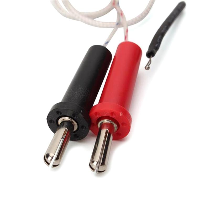 Handheld K Type Surfaces Thermocouple Temperature 100cm Wire Banana-type Plugs Probes Measurement Ranges -50°C -350°C