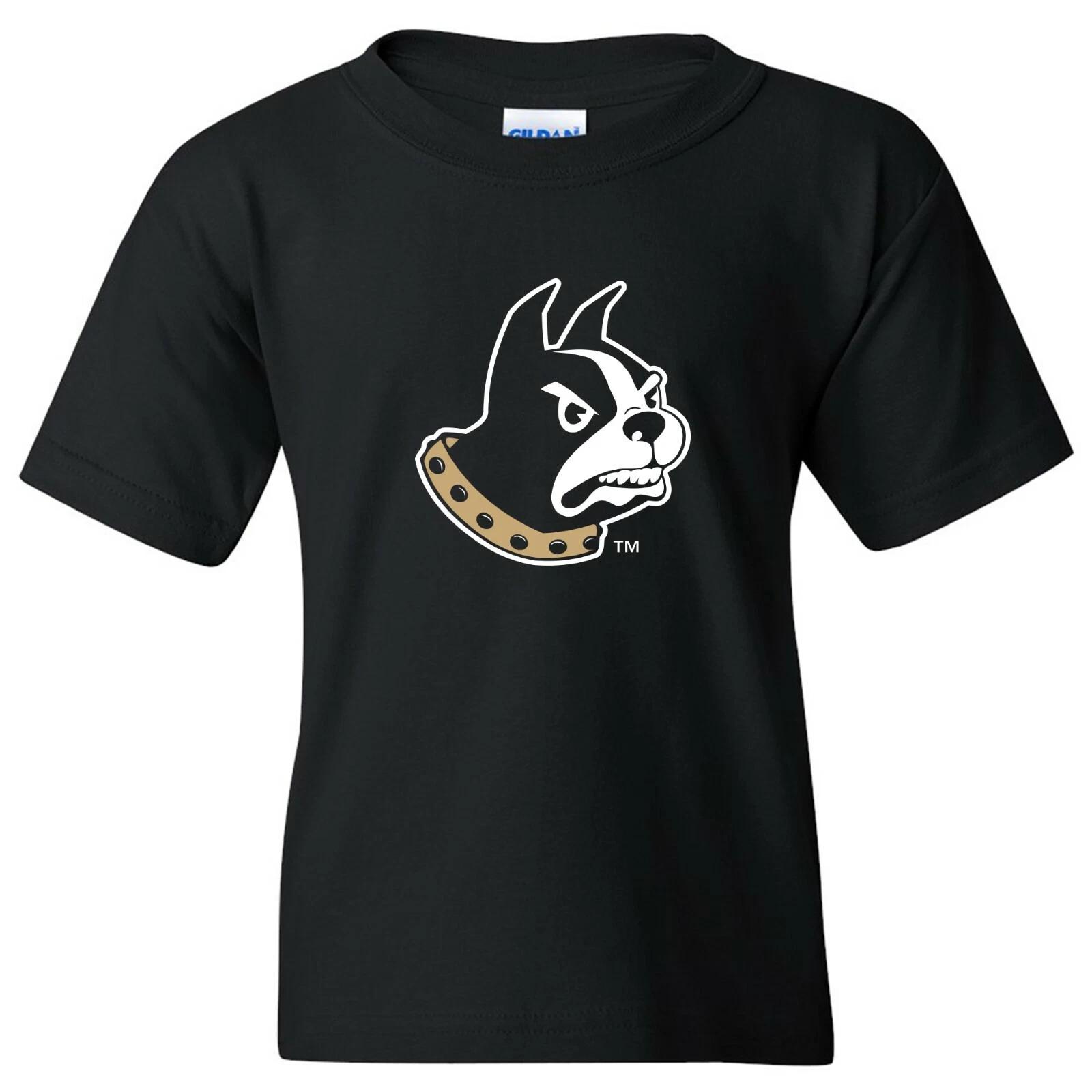 Wofford Terriers Primary Logo - University College Team Youth T-Shirt - Black S
