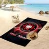Asciugamano da Spiaggia Personalizzato Stampato Eintracht Frankfurt Logo Calcio Supporto Nome Personalizzato Testo Asciugamano Assorbente Per Sport Viaggio Regalo Speciale
