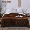 Lightweight Solid Colors Polyester Coral Fleece Blanket For Bedroom Lounge Use