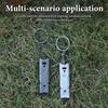 Doppelpfeifen-Anhänger-Schlüsselanhänger Hohe Dezibel Tragbar Outdoor-Überleben Notfall Camping-Werkzeug Multifunktion 1 Stück