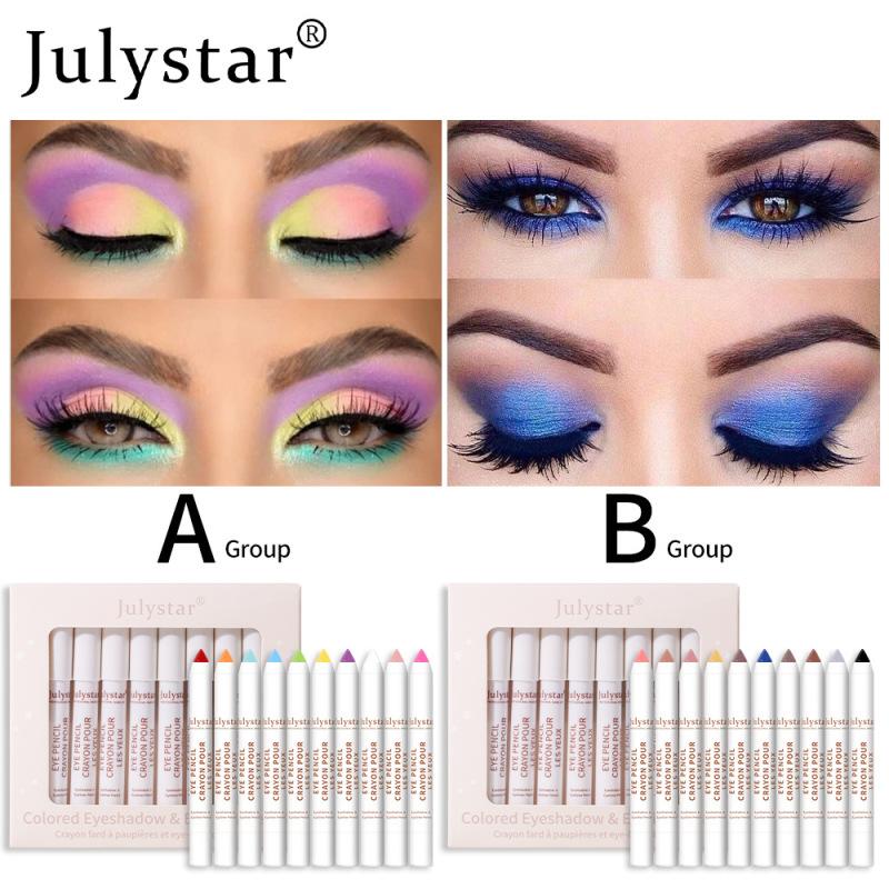 

Julystar New Pink Eyeshadow Stick Set Matte Eyeshadow Gel Pen