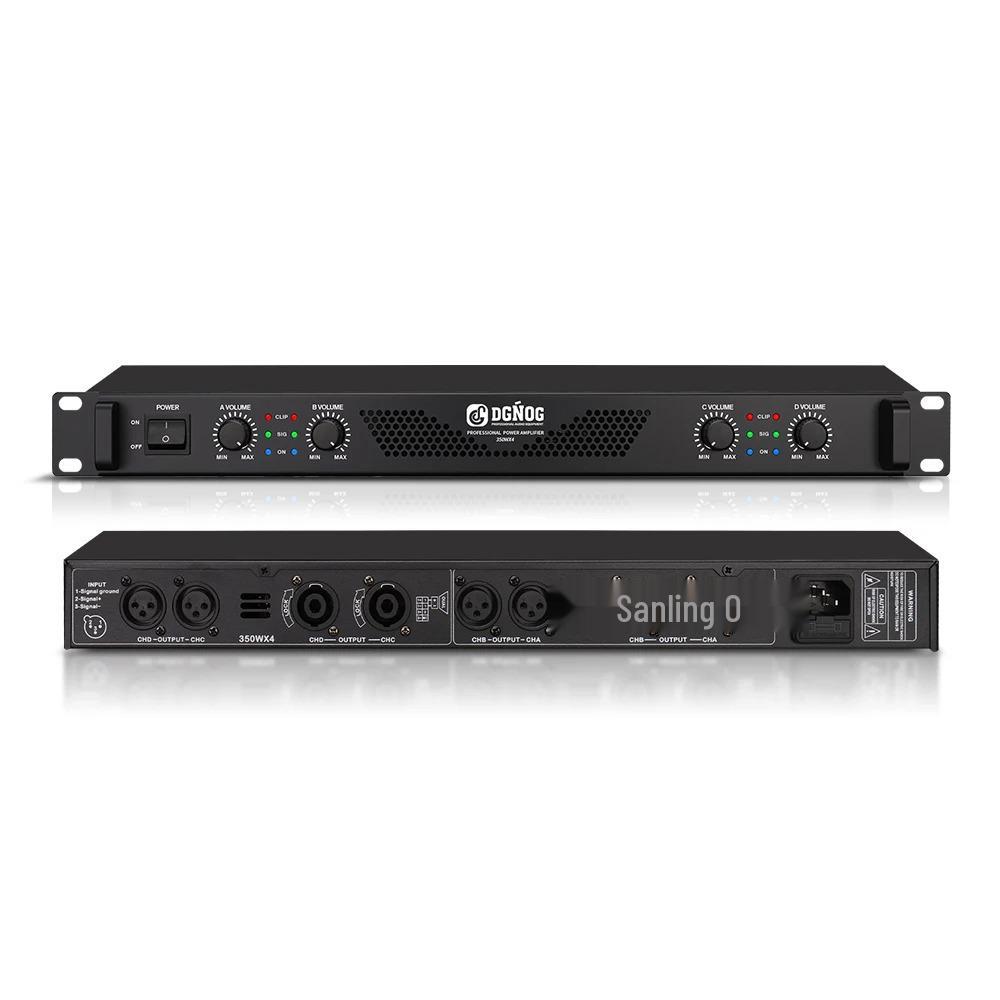 Dual Channel 1U Class D Stage Speaker Amplifier for Campus and Conference Rooms