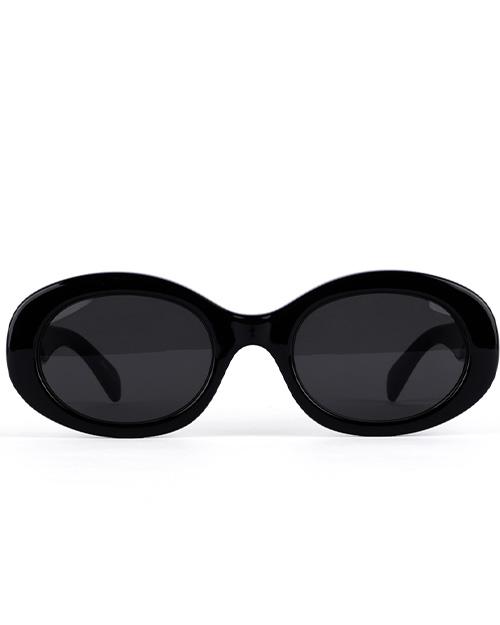 Hangeul Hangeul Sunglasses New Oval Black