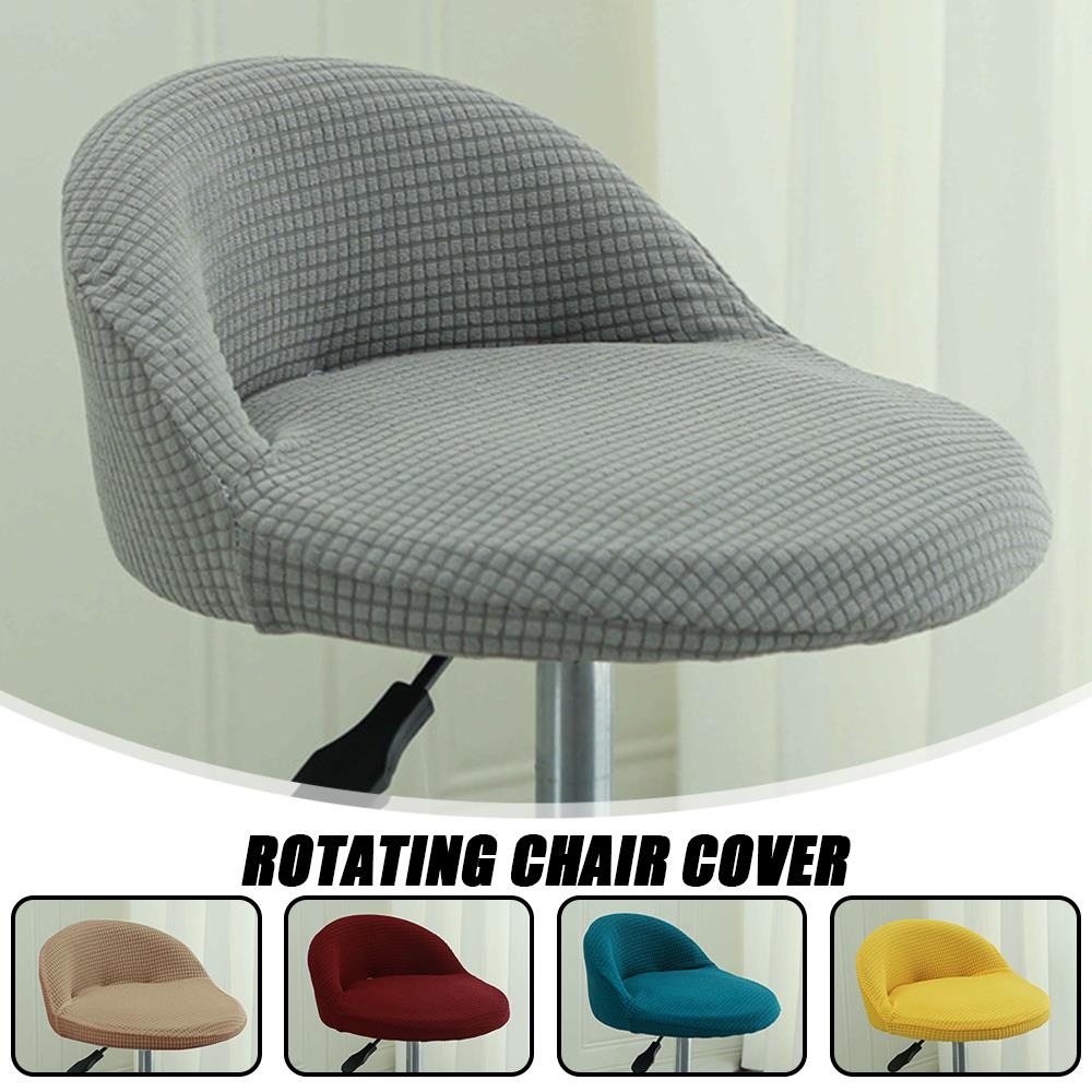 Bar Counter Swivel Chair Cover Washable Removable Universal Chair Covers Modern Wear-Resistant Dining Stretch Stool Slipcover