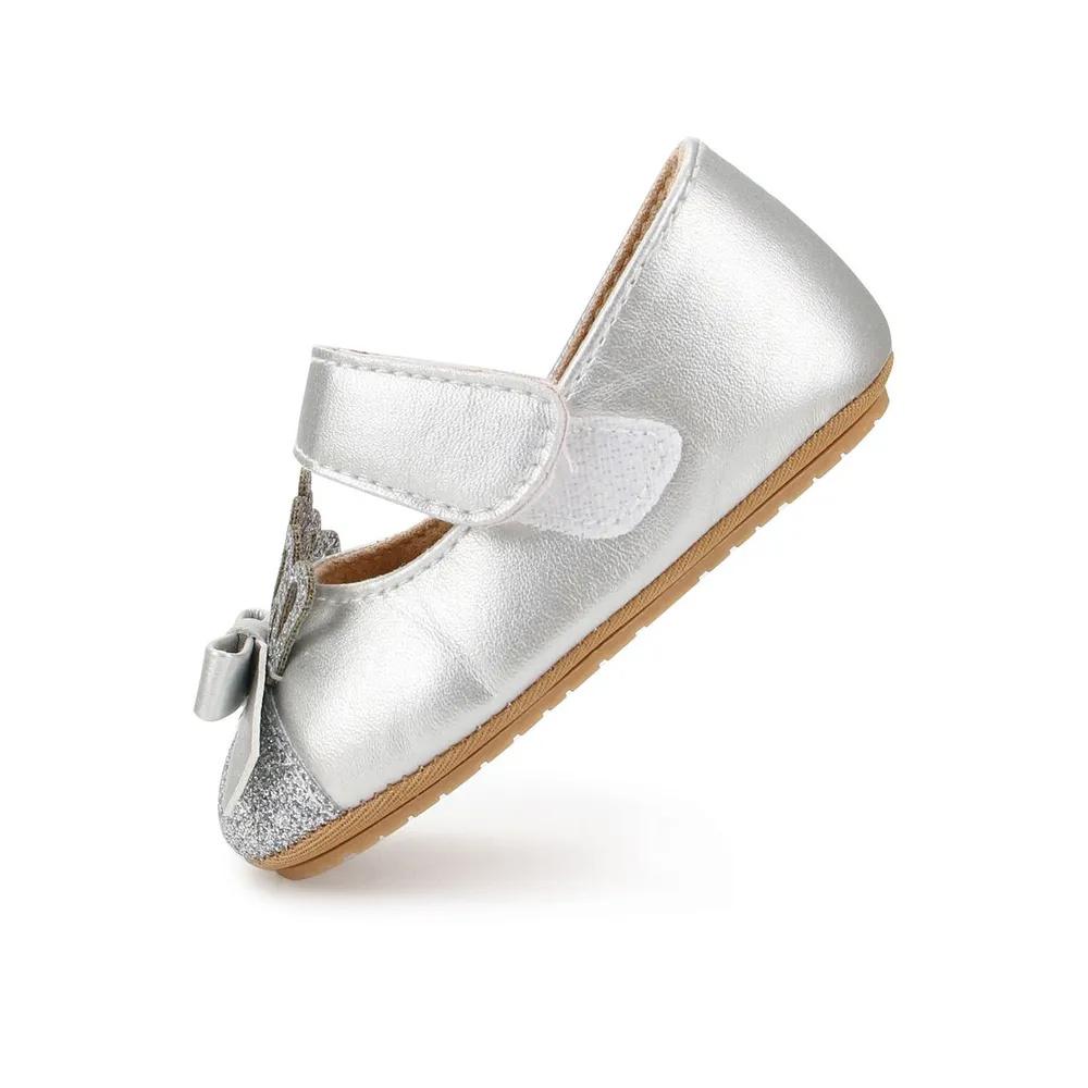 Baby Prinzessin Schuhe Weiche Sohle Kleinkind Laufschuhe Klettverschluss Bequem Flexibel Rutschfeste Sohle Säuglingsschuhe