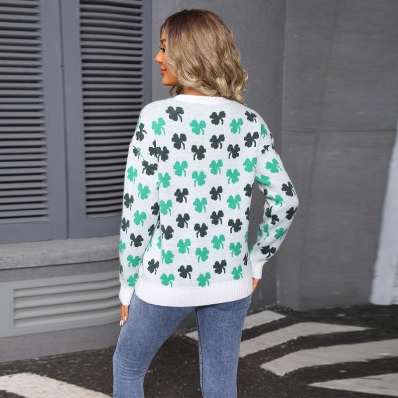 2025 Autumn and Winter New Sweaters Large Size Autumn Trendy Knitted Sweaters Round Neck Tops
