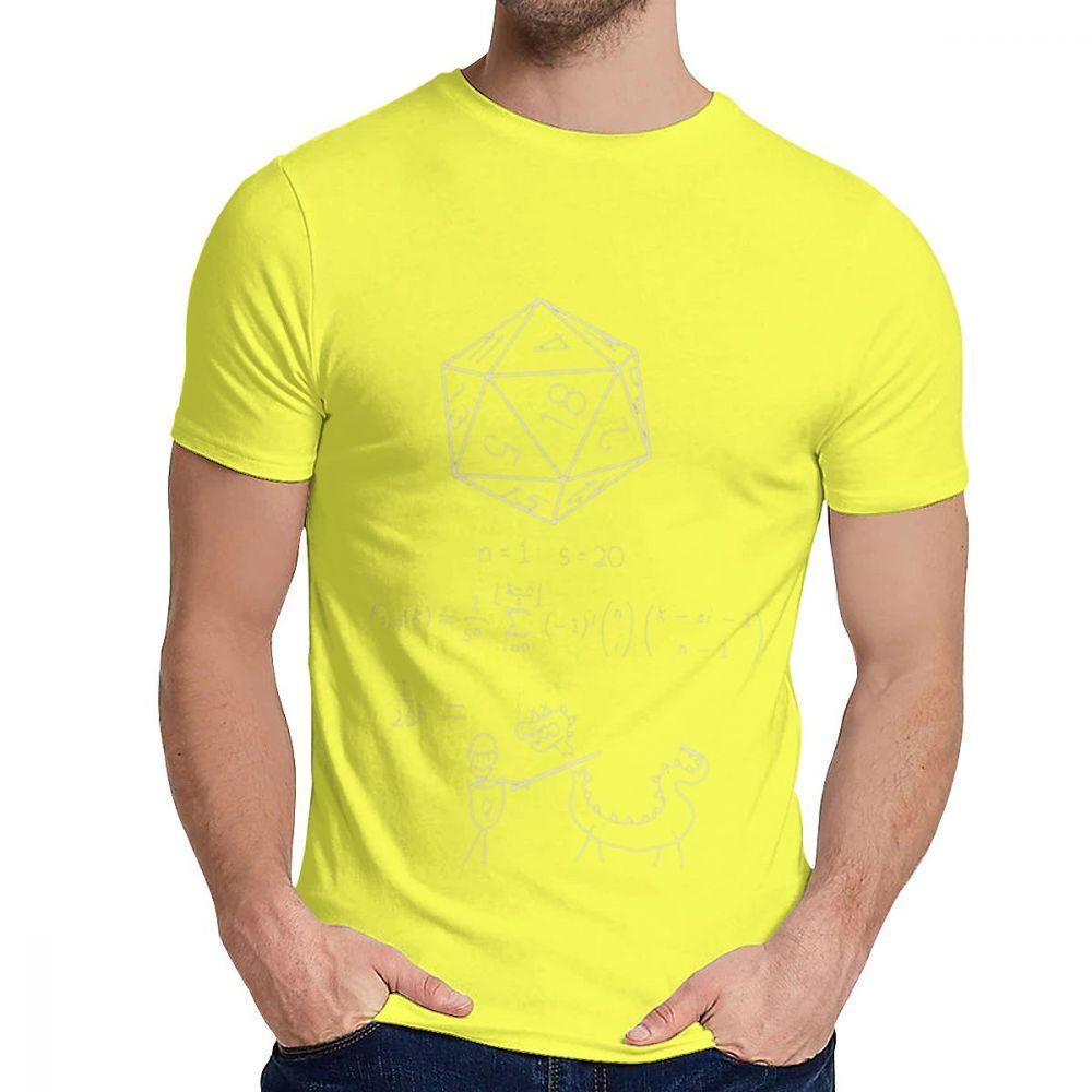 Graphic The Science Of 20 Sided Dice D20 Math Dragons Tee Shirt For Unisex Leisure Organic