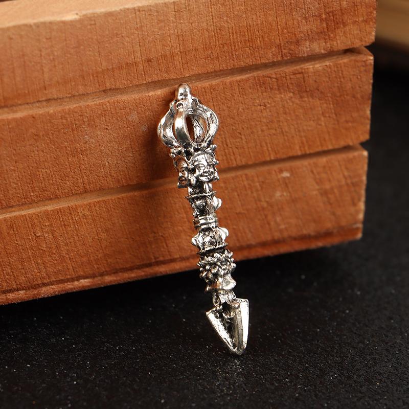 Alloy Vajra Pestle Feng Shui Ornament Buddhism Dorje Vajra Collection Buddha Instrument Home Decorations Antique Desk Decors