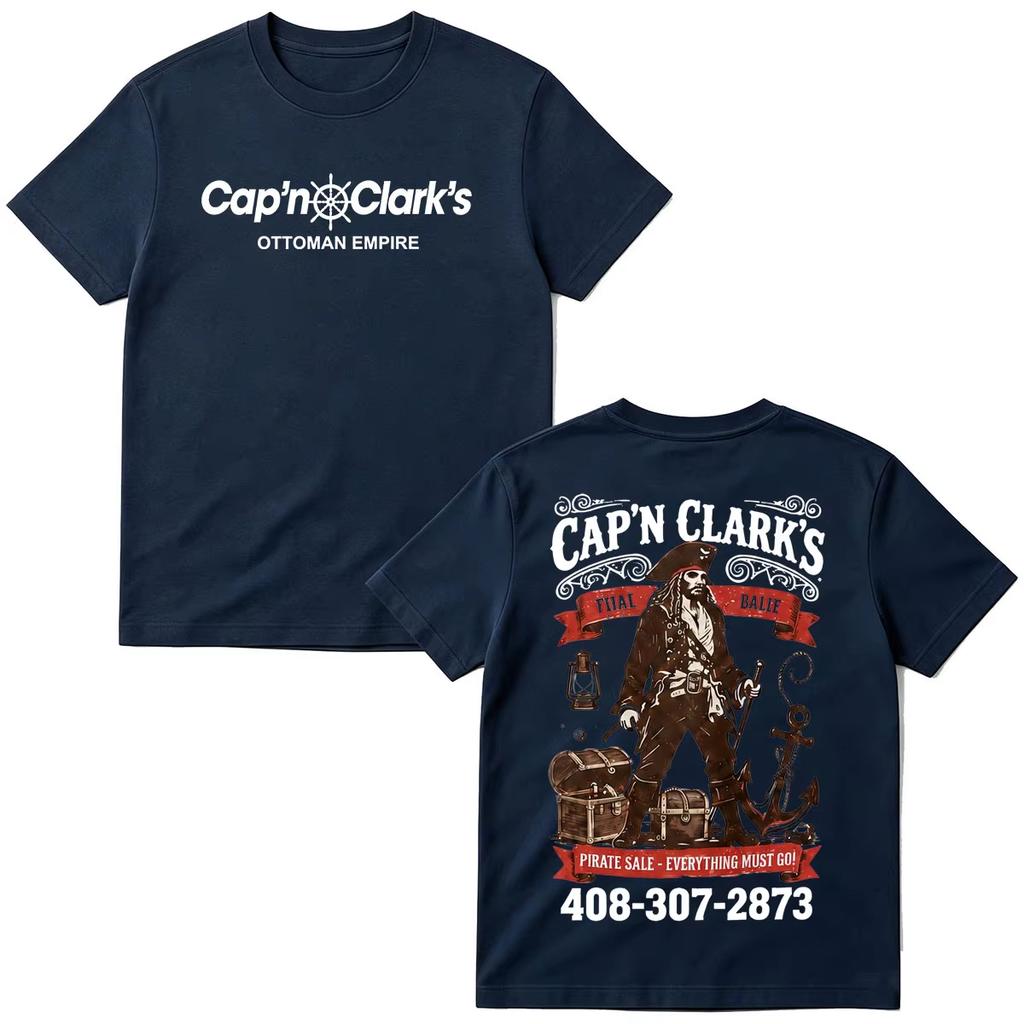 Movie Backrooms Capn Clarks Ottoman Empire Still Graphic Print Tshirt Men Women Oversized Oneck Cotton Top Summer New Tee
