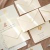 Elegant Textured Gold Foil Love Letter Set with Envelopes for Romantic Confessions and Greetings