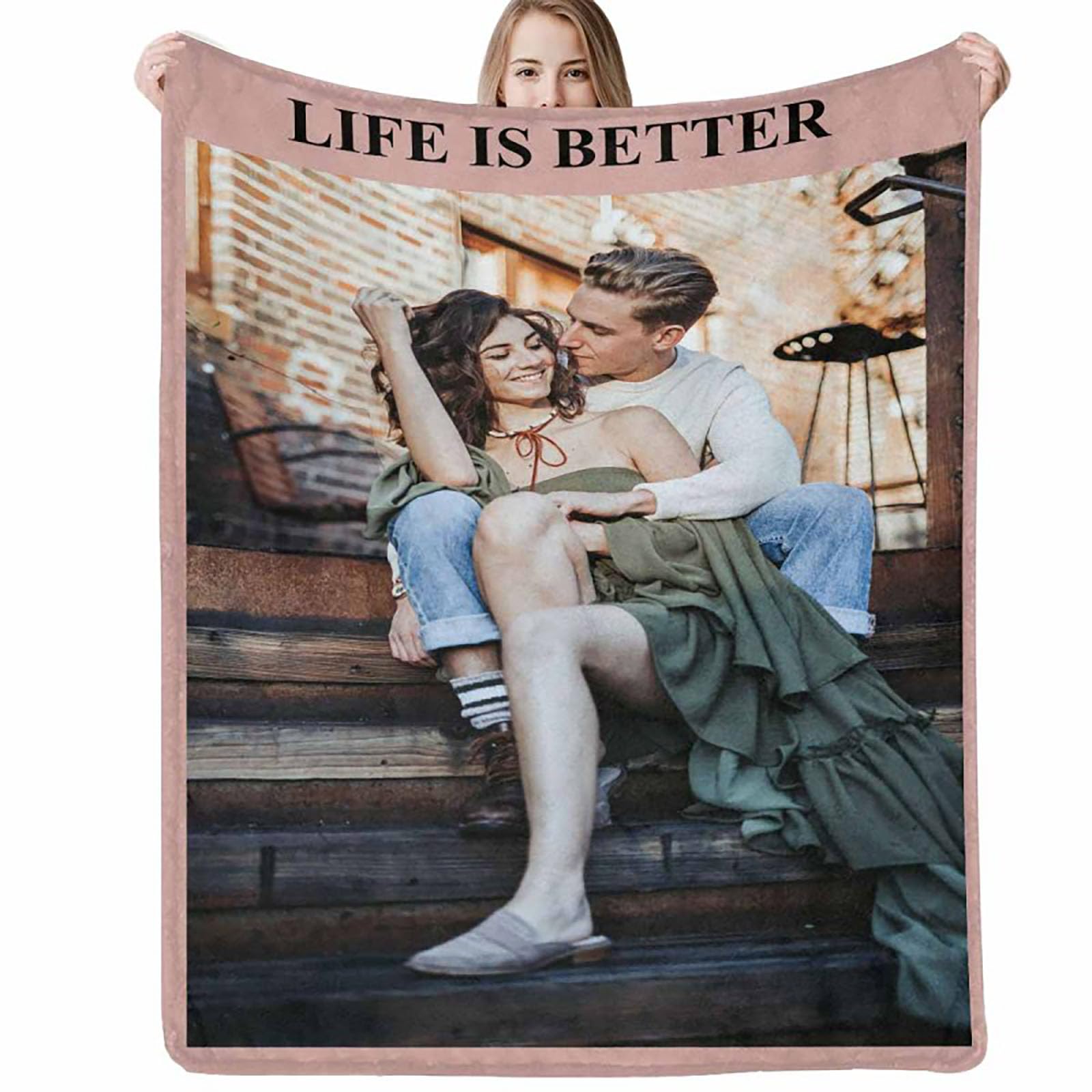 Gifts Custom Blanket with Pictures Customized Blanket Personalized Photo Throw Blanket 75X95CM