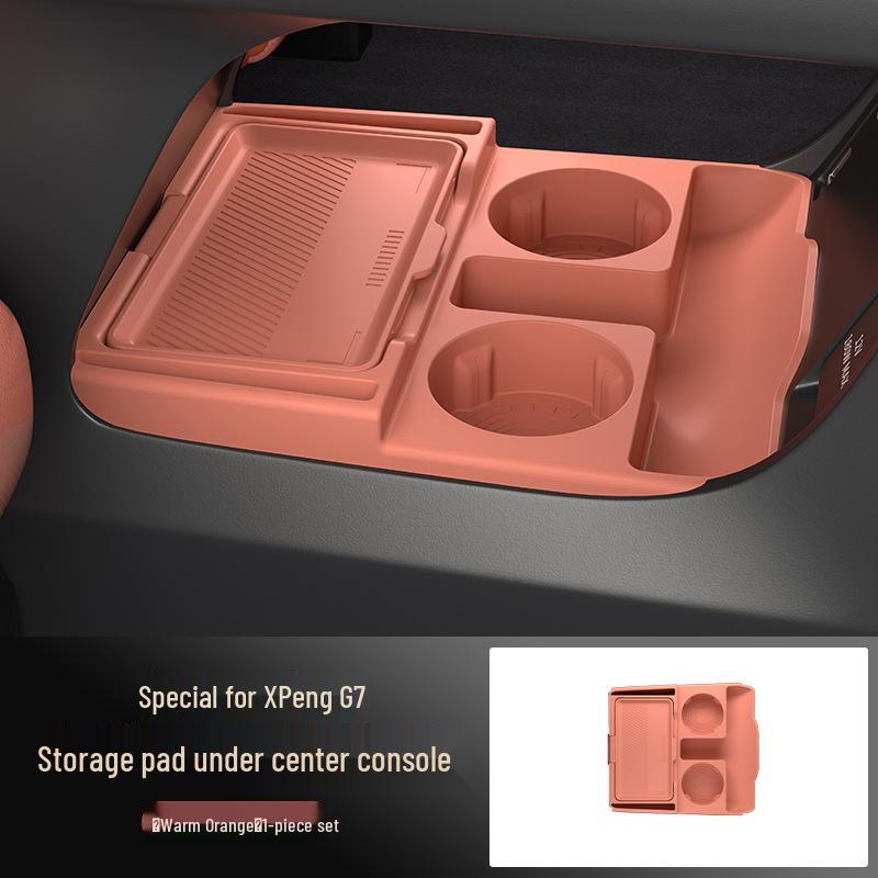 XPeng G7 Center Console Silicone Storage Box: Fits 25 Models, Ideal for Glasses & Accessories