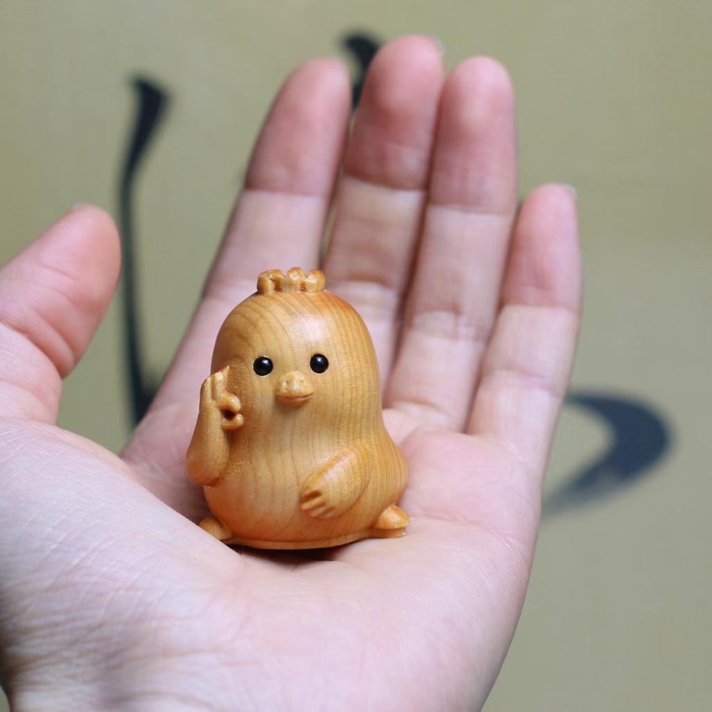 Mini Holz 12 Tierkreiszeichen Drache Affe Küken Ochse Tiger Hase Schlange Maus Tiere Figur 1,96" Büro Wohnkultur Geburtstagsgeschenk