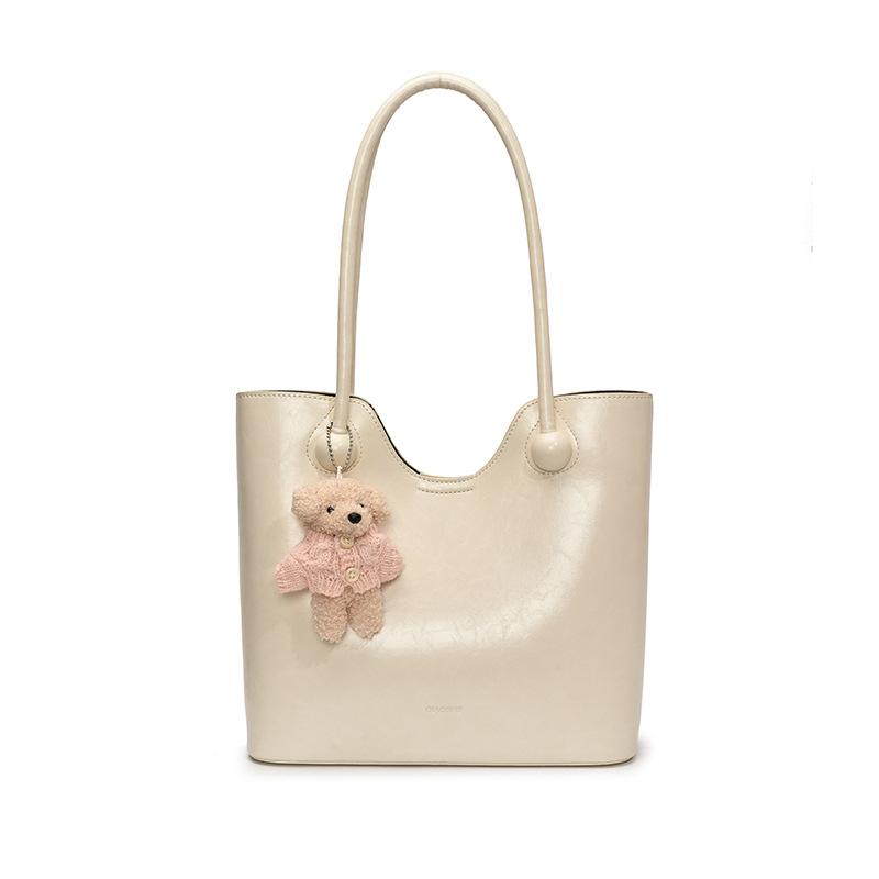 Large-capacity tote bag women's new fashionable versatile hand bag spring niche simple shoulder women's bag