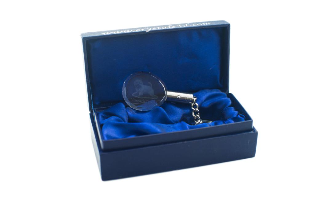 Norwich Terrier - Pendant with a Photo of a Dog, Crystal Key Ring In a Gift Box, a Unique Gift by Art-Dog