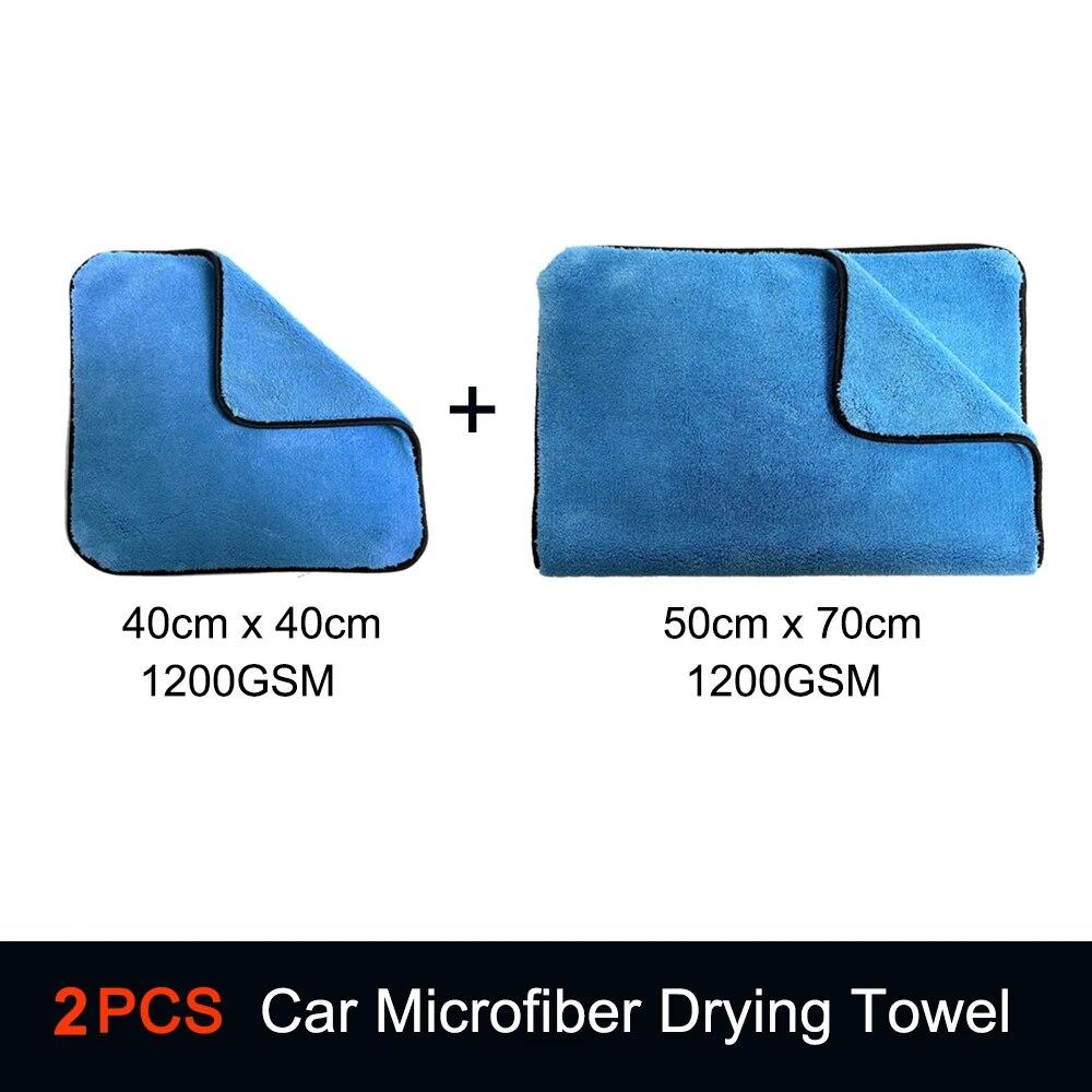 DetailingKing 1300GSM Ręcznik z Mikrofibry do Suszenia Profesjonalny Super Miękki Ściereczki do Mycia Czyszczenia Samochodu Ręczniki do Auto Detailingu