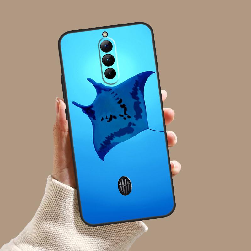 Animal Manta Ray Case For ZTE Nubia Red Magic 11 10S 9S 8S 8 9 10 Pro Plus 6 7 6S 7S Pro 5G 6R 10 Air Cover