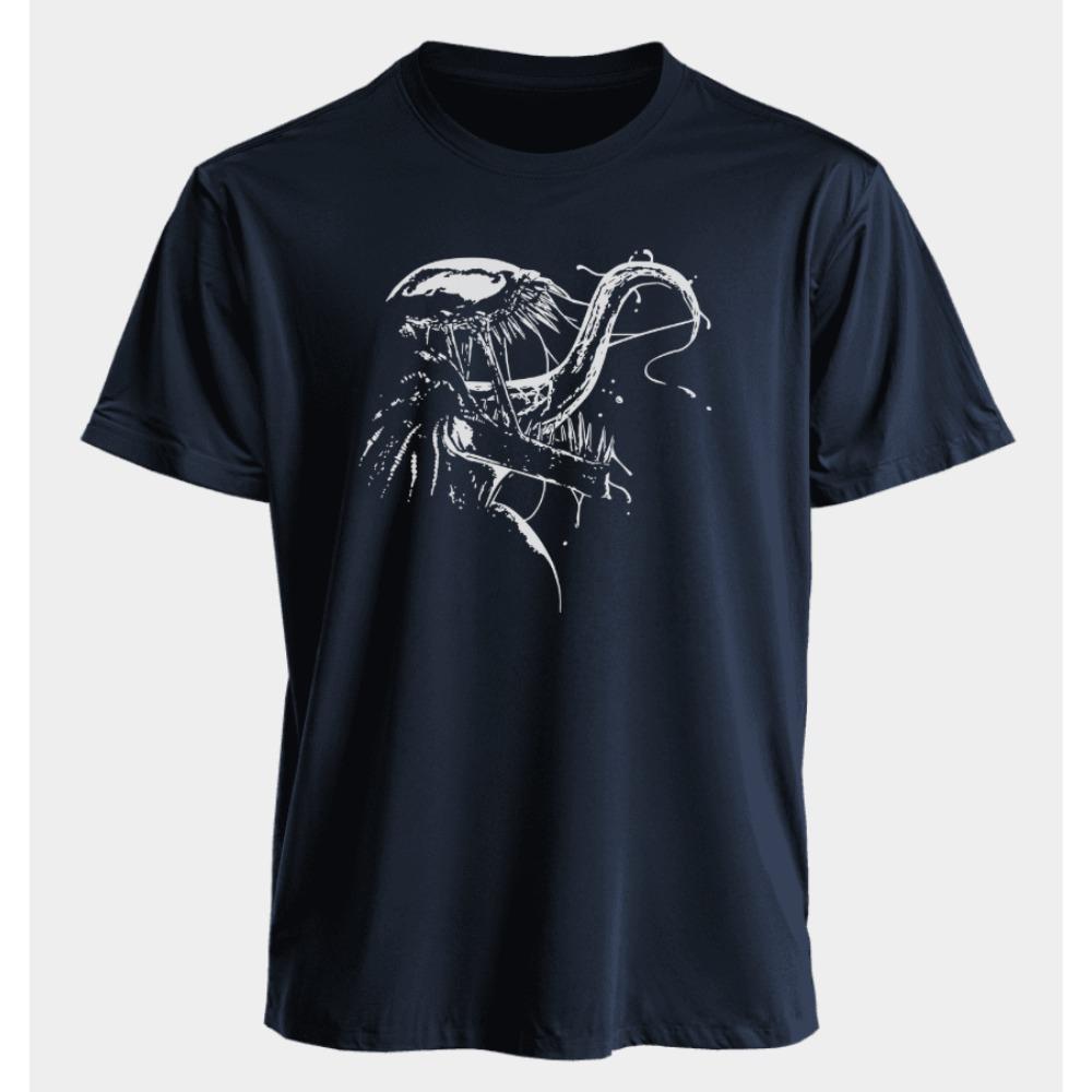 Men's Venom Summer American Style Spring and Autumn New Casual Retro Printed Sportswear and Fitness Short-sleeved Shirt