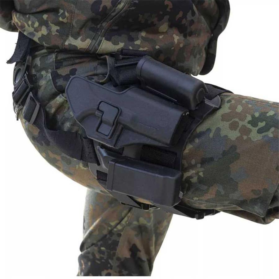 Tactical Right Hand Drop Leg Thigh Pistol Holster for Glock17 19 22 23 31 32
