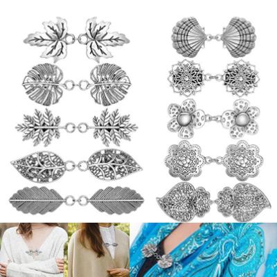 Vintage Style Shawl Brooch Multifunctional Clip Sweater Blouse Pin Creative Gift Cardigan Clip