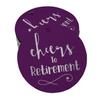Inkdotpot Pack Of 100 Real Gold Foil Paper Tags Cheers To Retirement Favor Hang