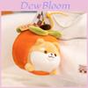 Persimmon Dog Capybara Pig Plush Animal Keychain With Soft Short Plush For Kids And Collectors