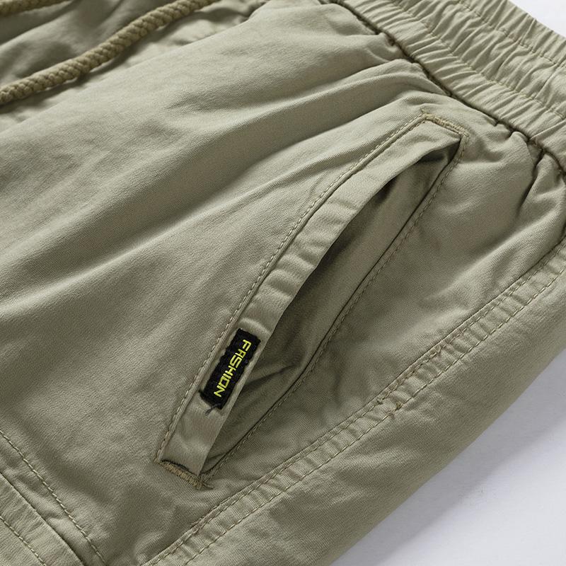 BAPAI 2022 Men's Summer Loose Overalls Casual Slim Gym Sports Pants Fashion Breathable Beach PantsOutdoor Breathable Cargo Short
