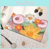 Cherry Colorful Lemon Blossoms Floral Patterns Diatom Mud Cushion Carpet Toilet