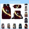 Spacious Demon Slayer Rucksack With Nylon Material And Adjustable Comfortable Shoulder Straps