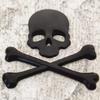 3D Skull Sticker Metal Motorcycle Decoration Weatherproof Adhesive Emblem For Bike Car Accessories